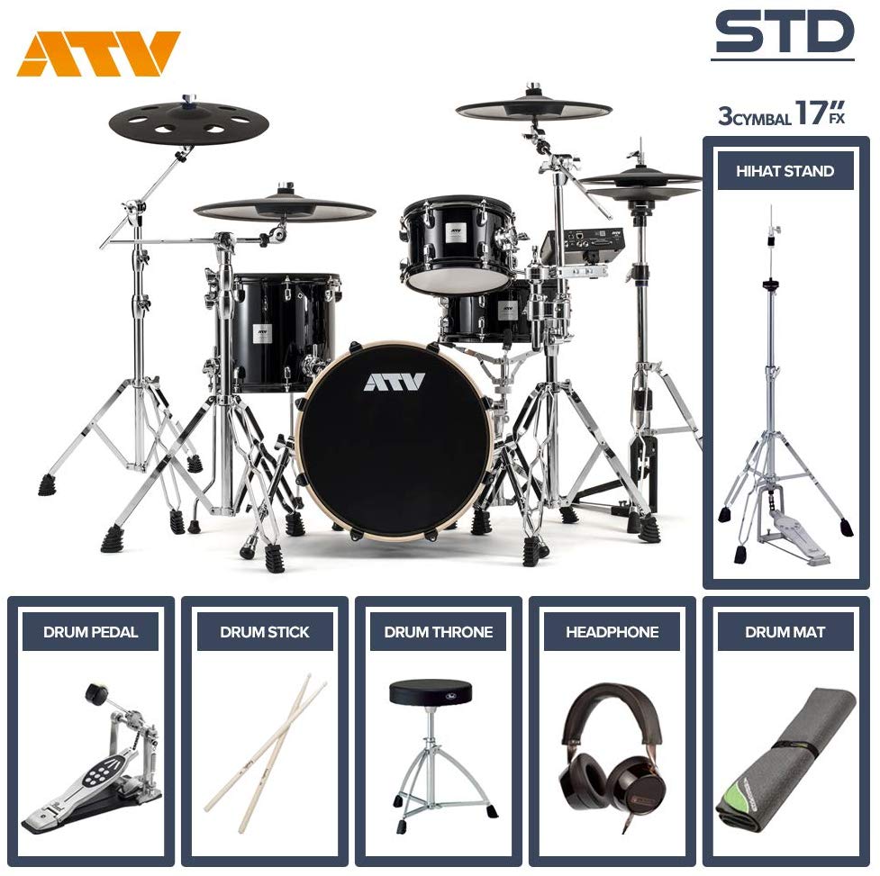 ATV aDrums artist STANDARD SET ADA-STDSET 3Cymbal フルオプションセット (17