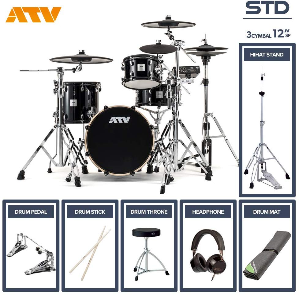 ATV aDrums artist STANDARD SET ADA-STDSET 3Cymbal フルオプションセット (12