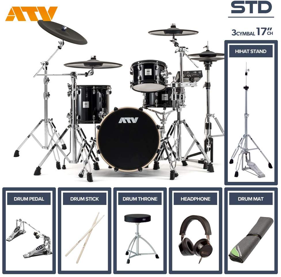 ATV aDrums artist STANDARD SET ADA-STDSET 3Cymbal フルオプションセット (17