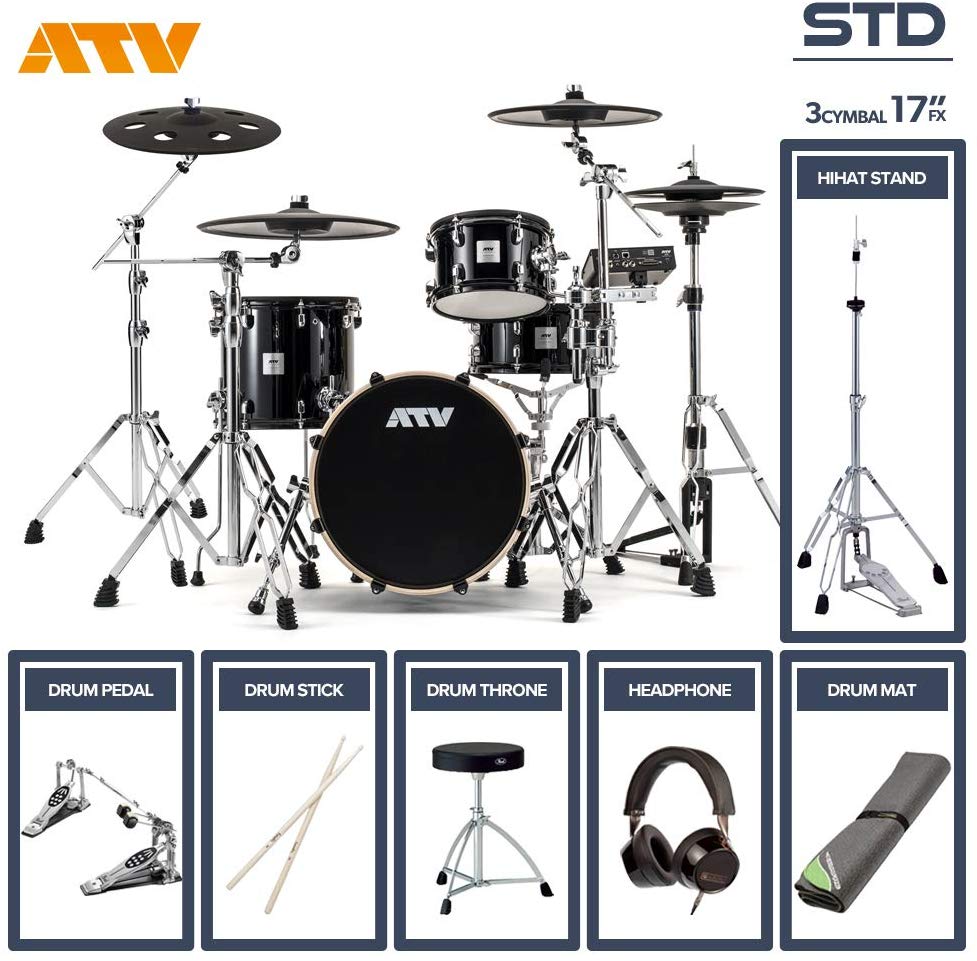 ATV aDrums artist STANDARD SET ADA-STDSET 3Cymbal フルオプションセット (17
