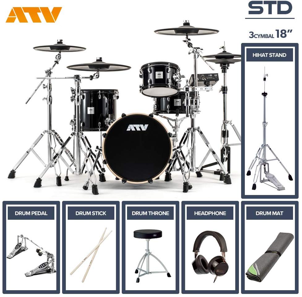 ATV aDrums artist STANDARD SET ADA-STDSET 3Cymbal フルオプションセット (18