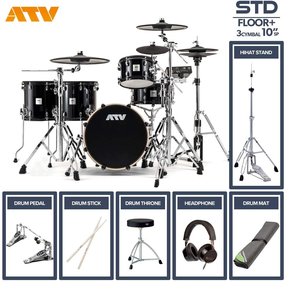 ATV aDrums artist STANDARD SET ADA-STDSET 2フロアタム 3Cymbal フルオプションセット (10