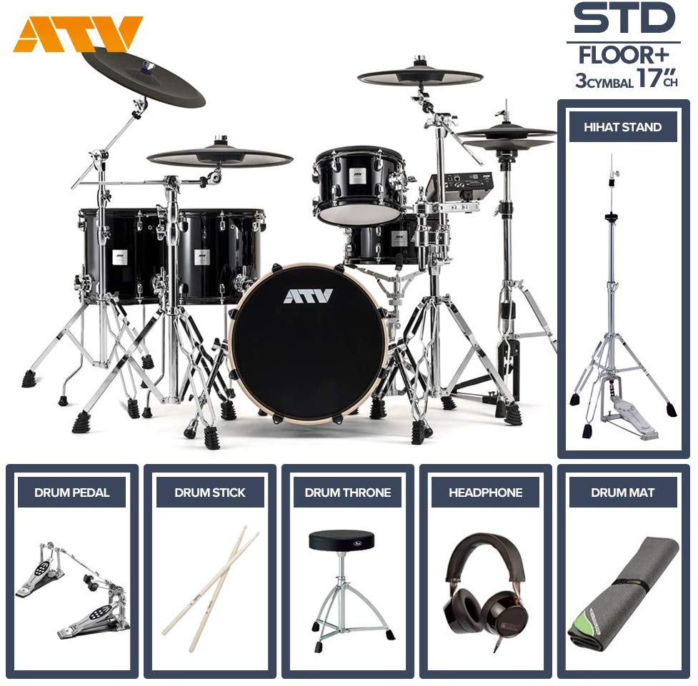 ATV aDrums artist STANDARD SET ADA-STDSET 2フロアタム 3Cymbal フルオプションセット (17