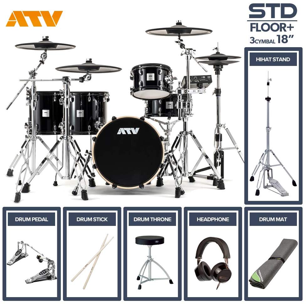 ATV aDrums artist STANDARD SET ADA-STDSET 2フロアタム 3Cymbal フルオプションセット (18