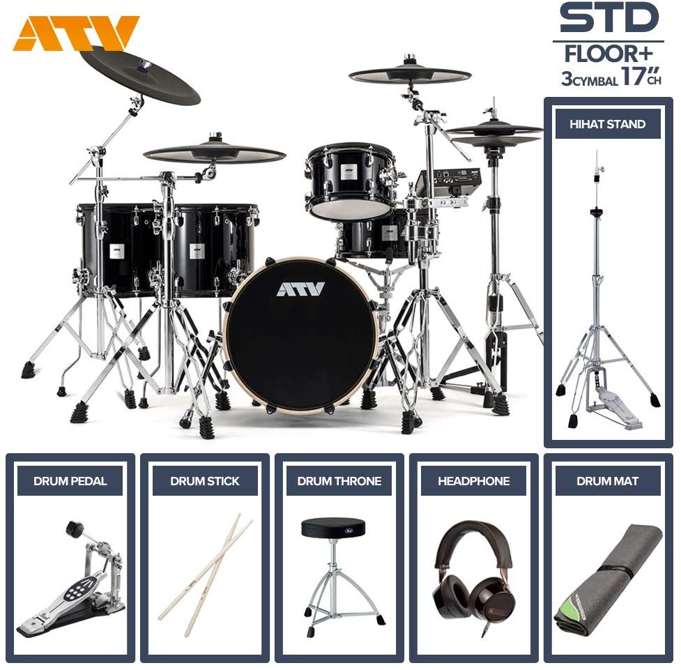 ATV aDrums artist STANDARD SET ADA-STDSET 2フロアタム 3Cymbal フルオプションセット (17