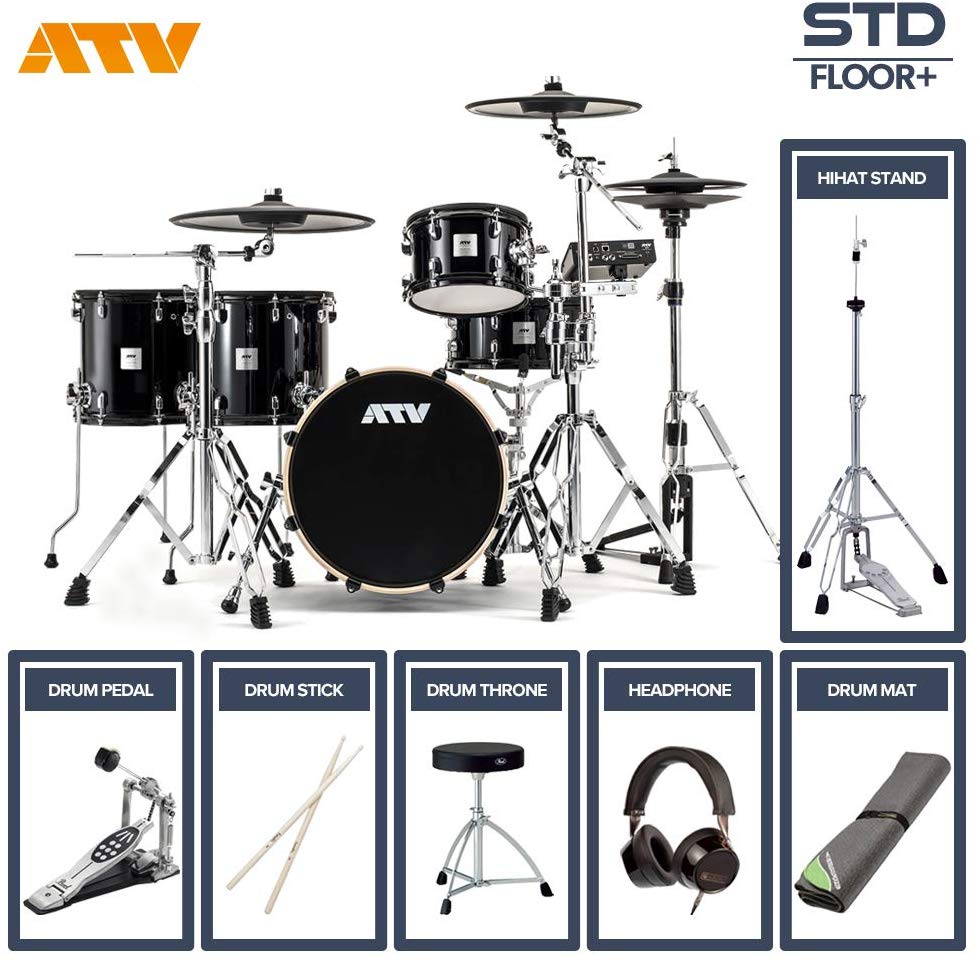 ATV aDrums artist STANDARD SET ADA-STDSET 2フロアタム フルオプションセット (シングルペダル)