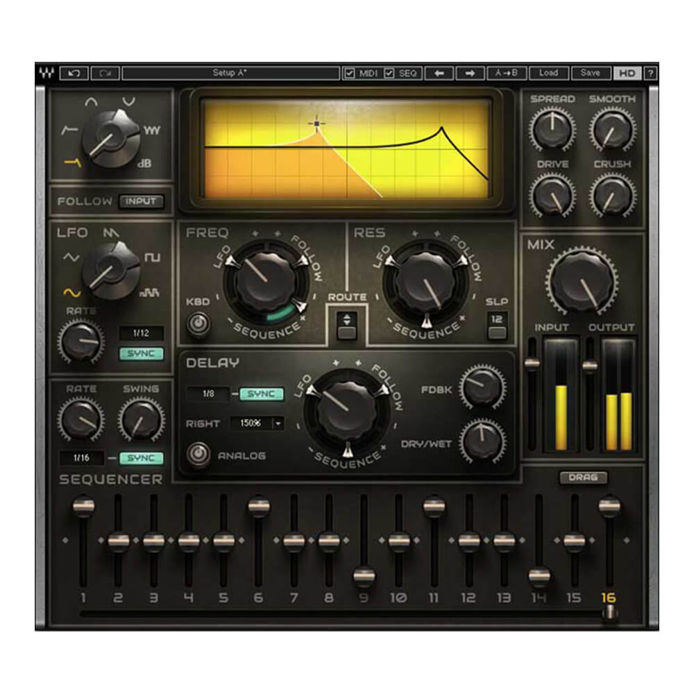 トピックスショッピングクレジット分割48回払いまで金利手数料0%！期間限定 2026年2月28日まで30,000円（税込）以上のお買い物が対象となります。本キャンペーンはクレジットカードでのお支払いは対象外となります。詳しくはお問い合わせください。アイテム説明こちらはダウンロード製品となります。納品はご入金確認後、メールにてライセンスを発行いたします。独自のVVTモデリングでアナログフィルターの深みのある質感を再現、豊富なモジュレーションも搭載したマルチモード・フィルター。MetaFilterは、豊富なモジュレーション方式の選択が可能な、Waves 独自のヴァーチャル・ヴォルテージ・テクノロジーをエンジンとするマルチモード・フィルターです。フィルターで積極的な音作りをしたいときはMetaFilterにお任せください。Meta Filterの多彩でクリエイティブなエフェクトは、クラシックなアナログ・フィルターが持つ温かみ、深み、太い音に加えて、Wavesならではの最新のコントロール機能と無限のフレキシビリティーを兼ね備えています。Meta Filterは独立した3タイプのモジュレーター（16ステップ・シーケンサー、LFO、サイドチェイン機能搭載エンベロープ・フォロワー）を搭載し、フィルターのカットオフ、レゾナンス、ディレイタイムを個々にモジュレートすることが可能で、フィルター・スイープ、トレモロ、オートワウ、リズミック・ゲート、ダッキング、ヒプノティック・モジュレーティング・ディレイ、サチュレーション・ビルドアップなどのエフェクト効果が得られます。直感的なコントロールで変化を楽しむ、プリセットをカスタマイズして自分のプリセットを作る。簡単操作のMIDIラーン機能を使えば、煩雑な設定なしでMIDIコントロール・デバイスからMetaFilterを操作可能で、ライブDJのパフォーマンスにも最適です。MIDIキーボードを接続すると、キーボードからフィルターのカットオフをプレイ可能です。サウンドの断片からリズミカルなループやトラックを作る、ギターに僅かにエフェクトをかける、ヴォーカル・トラックを大胆に加工するなど、MetaFilterの多様性と無限の可能性は、革新的でエキセントリック、最先端の音楽制作に究極のツールを提供します。【主な特徴】●3タイプのモジュレーター（16ステップ・シーケンサー、LFO、サイドチェイン機能搭載エンベロープ・フォロワー）●ファットなアナログ・サウンド・クオリティー●直観的に設定できるMIDIラーン機能●フル・モジュレート機能搭載アナログ・ディレイ●Wavesヴァーチャル・ヴォルテージ・テクノロジー●無限のサウンド・シェイピング納期について売却時は迅速に商品情報の削除を心掛けておりますが、ショッピングページの更新までにタイムラグが生じ、ご注文のタイミングによっては商品のご用意ができない場合がございます。あらかじめご了承くださいますようお願い申し上げます。最強配送対象商品以外、納期のご確認はご注文前に「商品についての問合わせ」よりお問い合わせください。