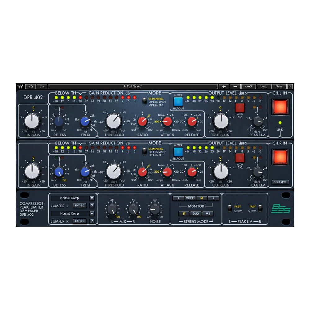 トピックスショッピングクレジット分割48回払いまで金利手数料0%！期間限定 2026年2月28日まで30,000円（税込）以上のお買い物が対象となります。本キャンペーンはクレジットカードでのお支払いは対象外となります。詳しくはお問い合わせください。アイテム説明こちらはダウンロード製品となります。納品はご入金確認後、メールにてライセンスを発行いたします。80年代を代表する、コンプ/リミッター/ディエッサーを精密にモデリング。12のモードを組み合わせて多彩なダイナミクス処理が可能。BSS® DPR-402ダイナミクス・プロセッサーは、そのパンチ感と多様な用途に対応する万能さから、長きにわたりスタジオ、ライブ、ブロードキャストの現場でエンジニアに重宝されました。その瞬発力あるサウンドは、80年代のダンス、ヒップホップ、ロックの数えきれないヒット曲に使用されています。BSS Audioとの共同開発により、Wavesは今まで入手の困難だったオリジナルのDPR-402ユニットを精密にモデリング。その多彩な機能とサウンドを細部まで再現するにとどまらず、より柔軟にしかも簡単に使用できるよう、いくつかの追加機能も実装しています。BSS DPR-402は実直なコンプレッサー、リミッター、ディエッサーとして個別に用いることもできます。しかしこのユニット独自のカラーは、これらの機能を組み合わせたり、特定のオーディオ帯域のみを選択して他のバンドをそのまま残して処理することで発揮されます。用途の可能性は無限にあり、低域に特化したエクスパンダーや、狭くピンポイントに狙った帯域のコンプレッション、ダイナミックEQとして利用するなど、驚くほどの効果を生み出すことができるでしょう。オリジナルユニットの機能に加え、Wavesは5つのユニークな機能をプラグインに追加しています。●Gain：ユニット入力ゲインの調整●Mix：プロセッシング-ドライ信号のバランスを調整●Noise：オリジナルユニットからモデリングしたノイズ量を調整●MS：センターとサイドに信号を分けて個別に処理する●Monitor：モノ/ステレオ/MSの各チャンネルを個別に試聴可能これらの豊富なオプションが、新しく柔軟なコントロールを可能にするダイナミクス・ツールを誕生させました。あふれるその可能性を、開拓してください。【主な特徴】●BSS Audioとの共同開発により誕生したダイナミクス・プロセッサ●多彩な機能を持つBSS DPR-402コンプ/リミッター/ディエッサーをソフトウェア上に忠実に再現●特定の周波数帯を個別にダイナミクス処理可能●12のモードを組み合わせることで、幅広いダイナミクス処理を素早く調整●チャンネルごと二つの独立したサイドチェインを用いる高い柔軟性●オートモードにより、信号に応じてアタック/リリースを自動調整●MSマトリックスによるミッド-サイド処理に対応※動作環境は随時更新されるため、詳細、最新状況はメーカーサイトにてご確認ください。 ■ご注意 本製品は「ダウンロード版」です。パッケージ、インストールディスク・USB等の発送はございません。 シリアル番号はメールでのお届けとなります。 製品の性質上、お受け取り後のキャンセル・返品はお受けすることが出来ません。予めご了承ください。納期について売却時は迅速に商品情報の削除を心掛けておりますが、ショッピングページの更新までにタイムラグが生じ、ご注文のタイミングによっては商品のご用意ができない場合がございます。あらかじめご了承くださいますようお願い申し上げます。最強配送対象商品以外、納期のご確認はご注文前に「商品についての問合わせ」よりお問い合わせください。