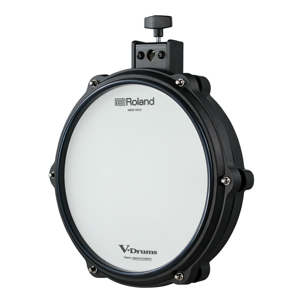 トピックスショッピングクレジット分割48回払いまで金利手数料0%！期間限定 2026年5月31日まで30,000円（税込）以上のお買い物が対象となります。本キャンペーンはクレジットカードでのお支払いは対象外となります。詳しくはお問い合わせください。アイテム説明フラッグシップ・モデルをヒントに誕生した、コンパクト・サイズのメッシュ・パッド。10インチ・タム・パッド PD-10Hは、フラッグシップ・モデルのV-Padの演奏感とレスポンスを、コンパクトなV-Drumsに応用できるよう設計されました。表現力が非常に豊かで、ダイナミックな演奏にも応えます。Roland PD-10Xで生まれた新しいリムに加えて、ホットスポットを改善しつつ、ヘッドとリムの正確な叩き分けを検出するセンサー・レイアウトが特徴です。練習に熱中しているときでもパフォーマンスに没頭しているときでも、PD-10Hによる安定した演奏感が、たとえ音圧がなくともアコースティック・ドラムを叩いているかのような演奏体験をもたらしてくれるでしょう。・張り具合が調整できるメッシュ・ヘッドで、スティック・レスポンスを好みにカスタマイズ可能な10インチVパッド・耐久性と静粛性、レスポンスに優れ、自宅練習でもパフォーマンスでも快適な叩き心地・V-Drums 7シリーズを踏襲した、新しいラバー・リム・デザイン・力強いパフォーマンスをサポートする頑丈なフープ・ヘッドとリムが独立したデュアル・トリガー・コンパクトなセットアップやハイブリッド・セットに最適な薄型設計・幅広いV-Drums音源モジュールに対応スペック■パッド・サイズ10インチ■対応奏法 （トリガー）ヘッド・ショットリム・ショット■センサー・システムヘッド・センサーリム・センサー■付属品取扱説明書「安全上のご注意」チラシ接続ケーブルドラム・キー保証書■別売品パッド・マウント（MDHシリーズ）ドラム・スタンド（MDSシリーズ）■外形寸法幅：305 mm奥行：350 mm高さ：78 mm質量：1.36 kg■取り付け可能な垂直ロッド（別売スタンド：MDSシリーズなど）取り付け可能ロッド径：8〜13mm※製品の仕様及びデザインは改良のため予告なく変更することがあります。納期について売却時は迅速に商品情報の削除を心掛けておりますが、ショッピングページの更新までにタイムラグが生じ、ご注文のタイミングによっては商品のご用意ができない場合がございます。あらかじめご了承くださいますようお願い申し上げます。最強配送対象商品以外、納期のご確認はご注文前に「商品についての問合わせ」よりお問い合わせください。