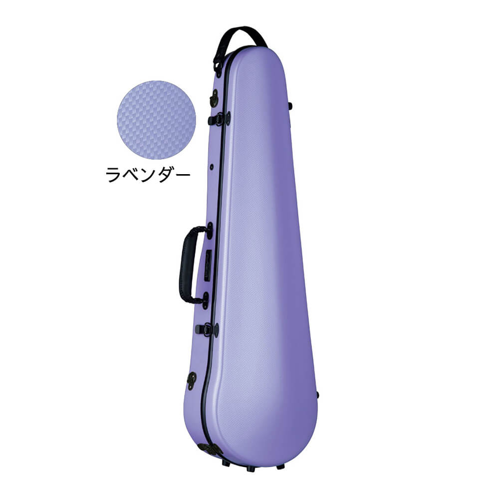 Carbon Mac CFV-2 LVD スリム ラベンダー【軽量かつ頑丈なバイオリン用カーボンファイバー製ケース】
