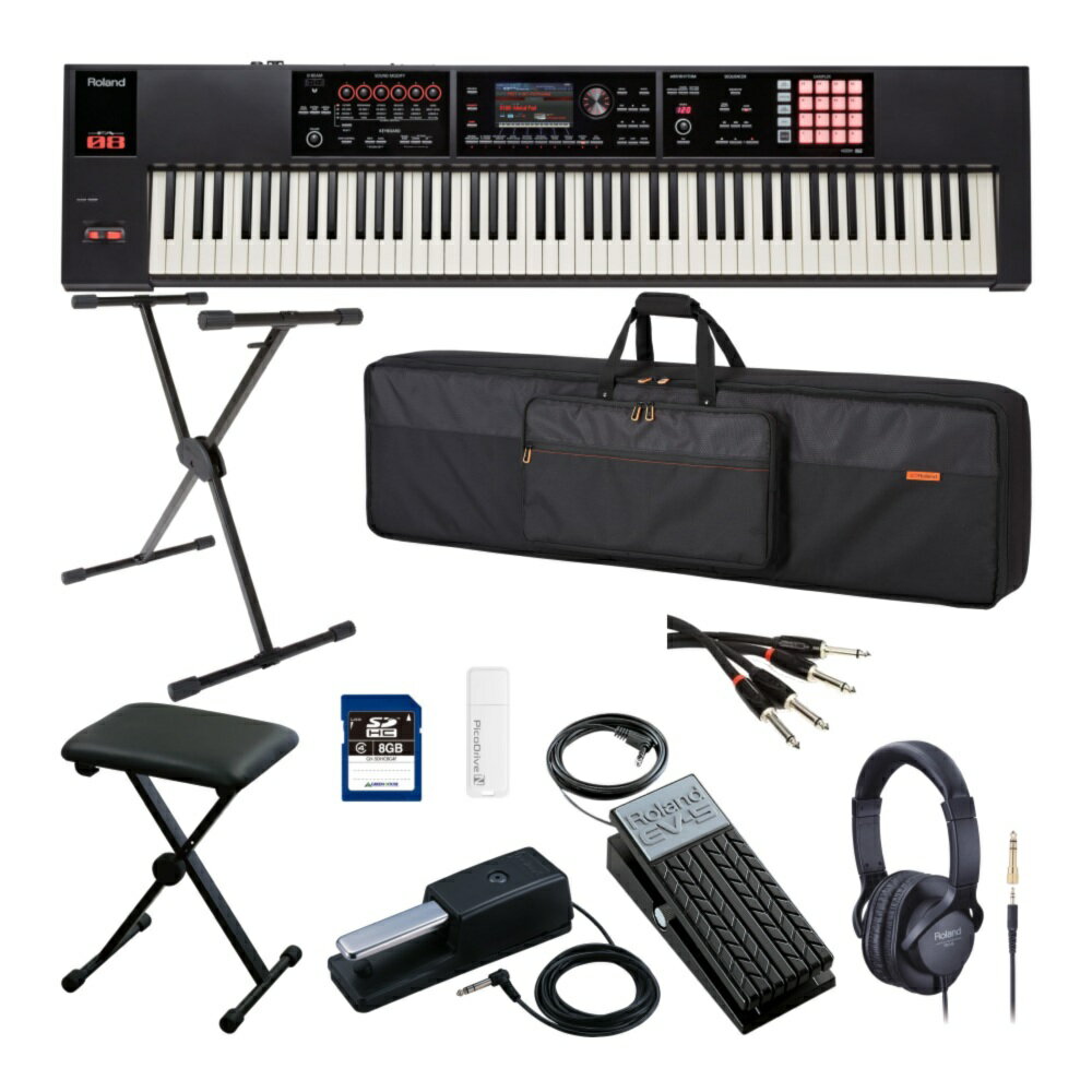 シンセサイザー Roland FA-08【Roland製 ケース付き純正アクセサリーセット】ピアノ鍵盤 88鍵