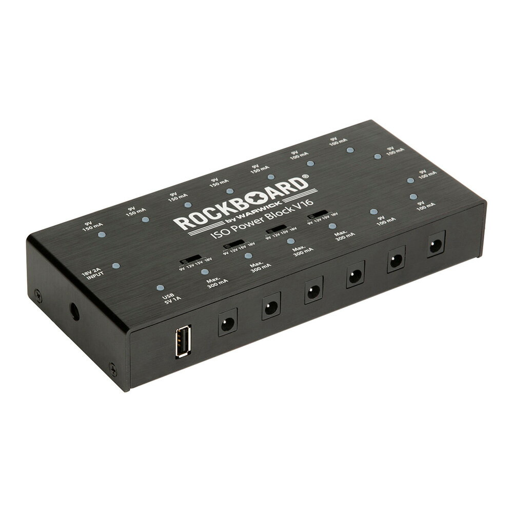 RockBoard by Warwick ISO Power Block V16 - Isolated Multi Power Supply 