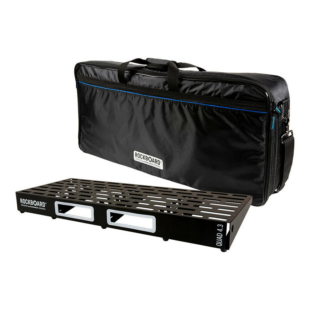 RockBoard by Warwick QUAD 4.3, Pedalboard with Gig Bag [RBO B 4.3 QUAD B]