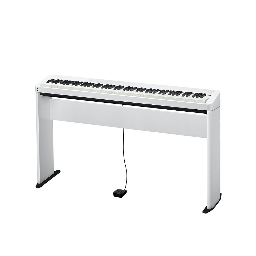 ミュージックランドKEY EASTの電子ピアノ CASIO PX-S1100 WE + CS-68PWE (専用スタンド) + CB-30WE (高低自在椅子)｜アングル2