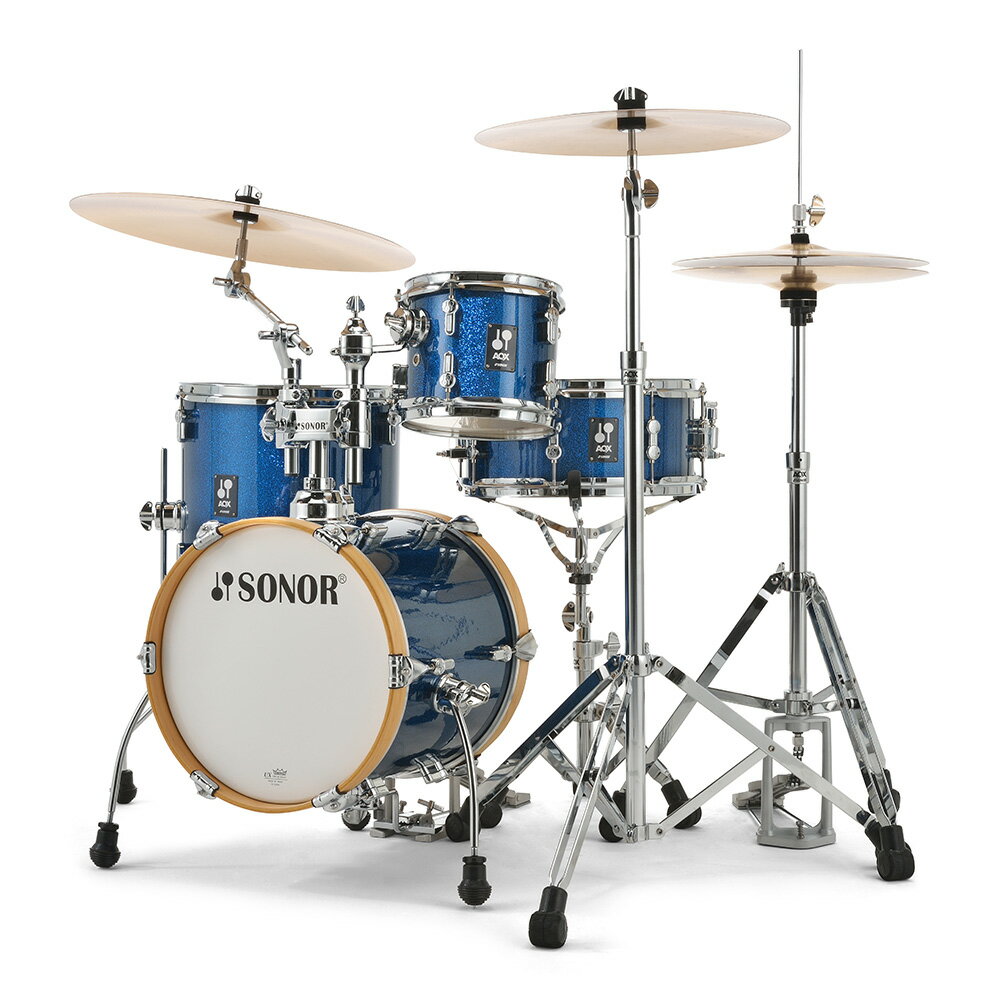 SONOR AQX Series MICRO [SN-AQXMIC] BOS (ブルー・オーシャン・スパークル) シンバル・ハードウェア別売り