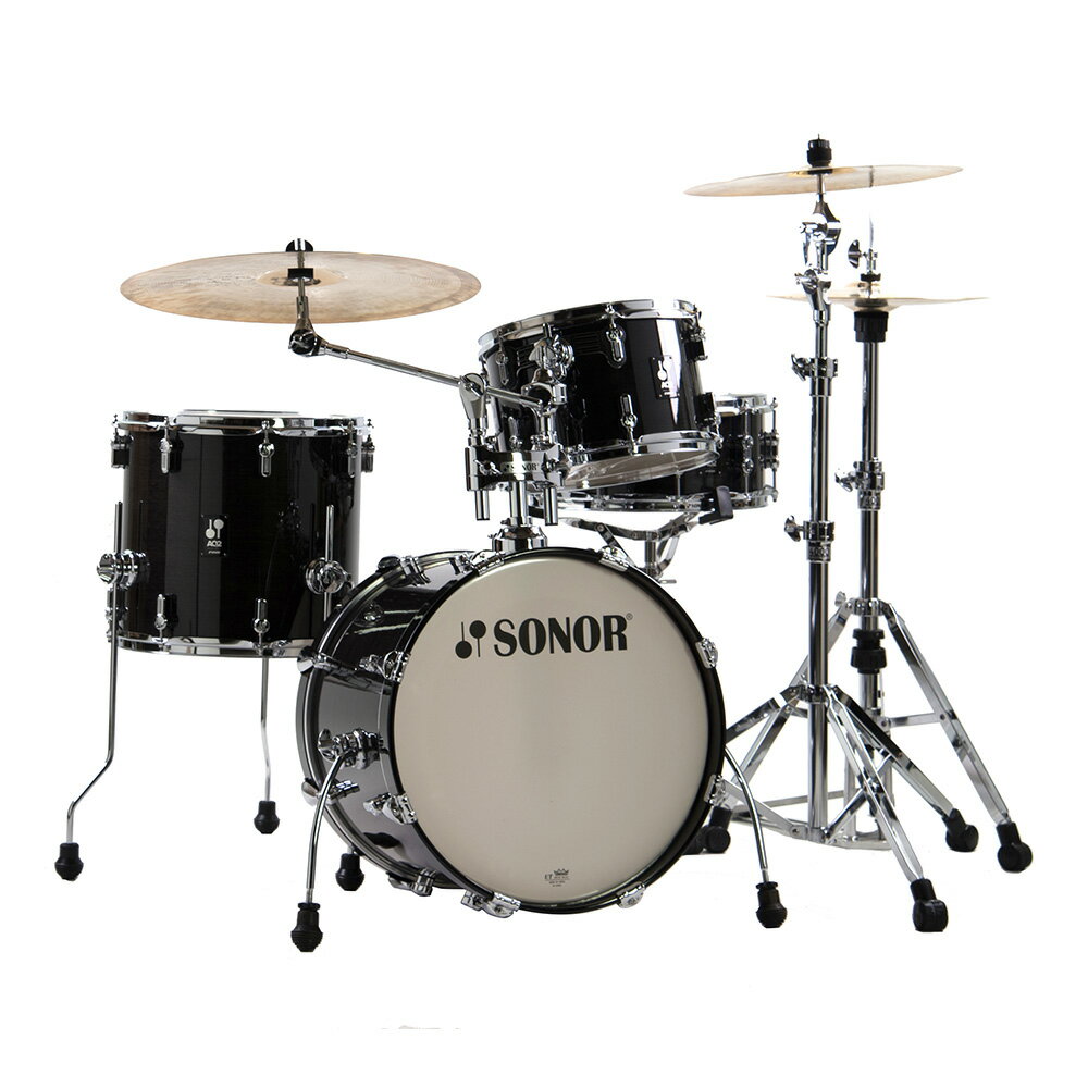 SONOR AQ2 Series BOP [SN-AQ2BOP] TSB (トランスペアレント・ステイン・ブラック) シンバル・ハードウェア別売り