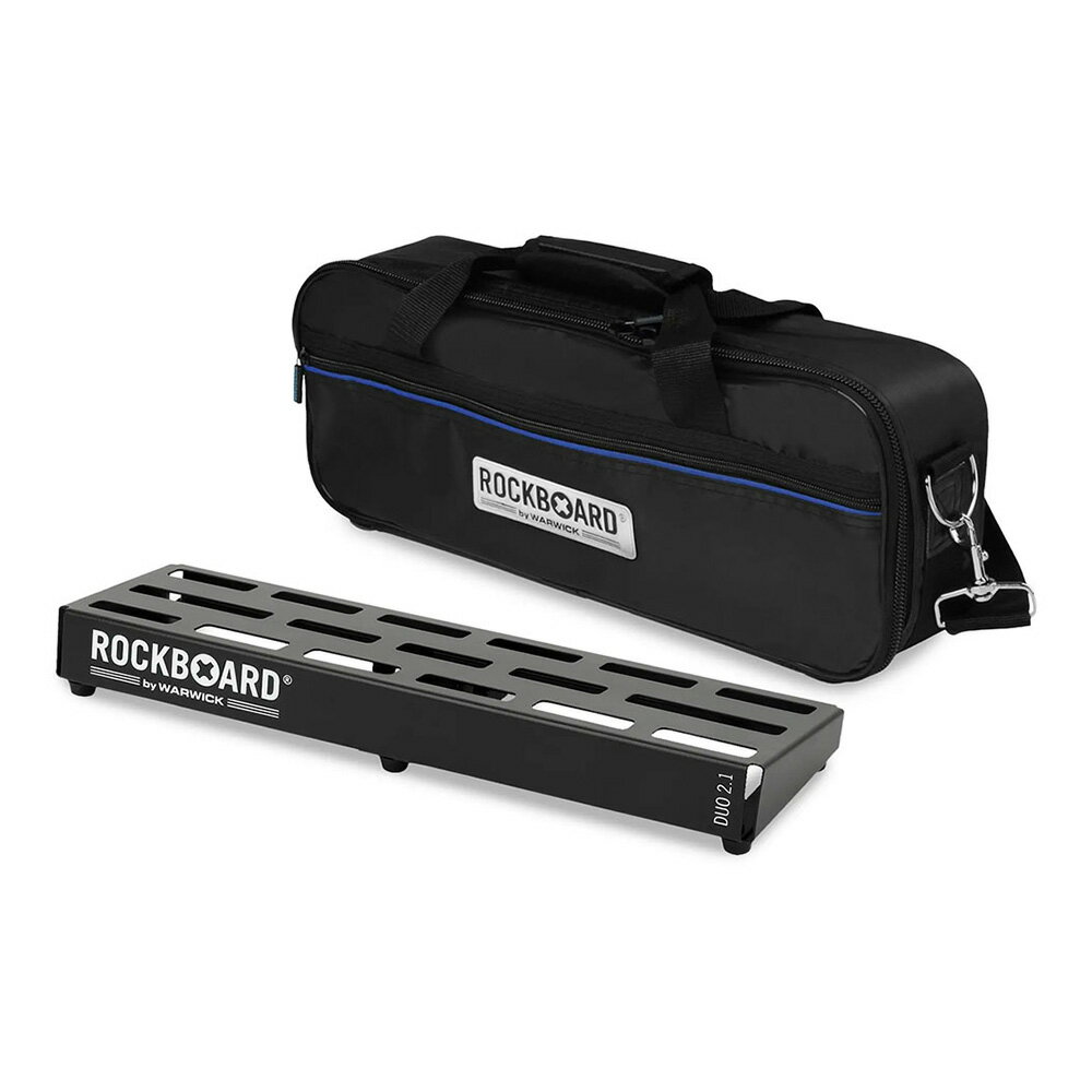 Effector Case - RockBoard by Warwick DUO 2.1, Pedalboard with Gig Bag [RBO B 2.1 DUO B]