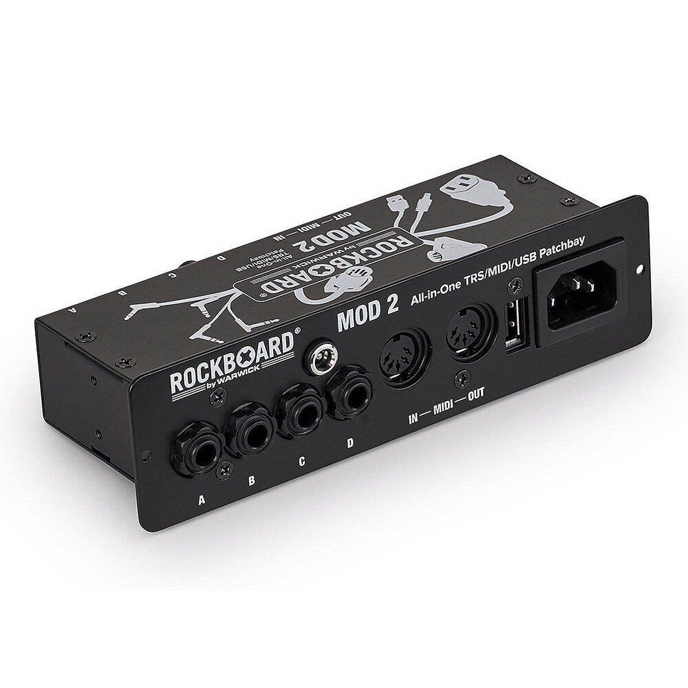 Effector Case - RockBoard by Warwick MOD 3 V2 - All-in-One TRS & XLR Patchbay for Vocalists & Acoustic Players [RBO B MOD 3]
