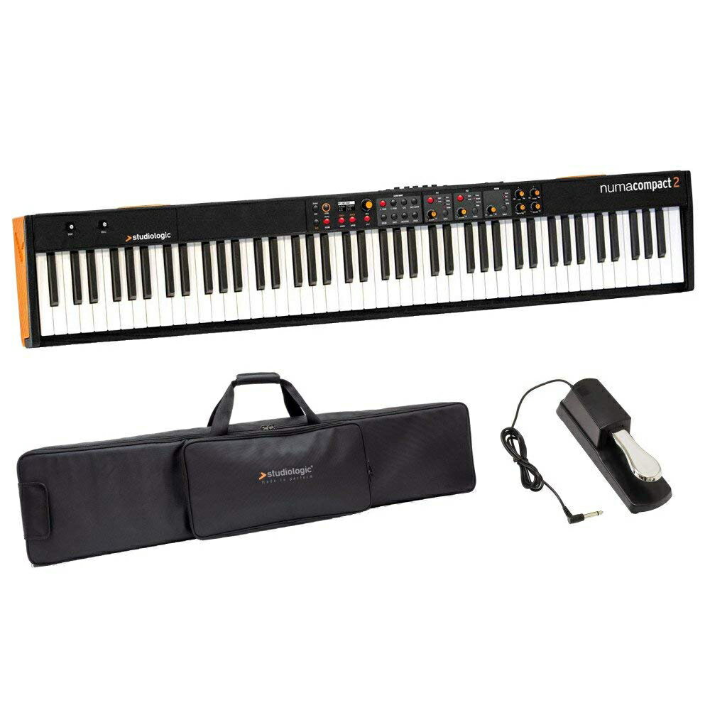 Studiologic スピーカー内蔵ステージピアノ 88鍵盤 Numa Compact 2 純正ケース&ダンパーペダルセット