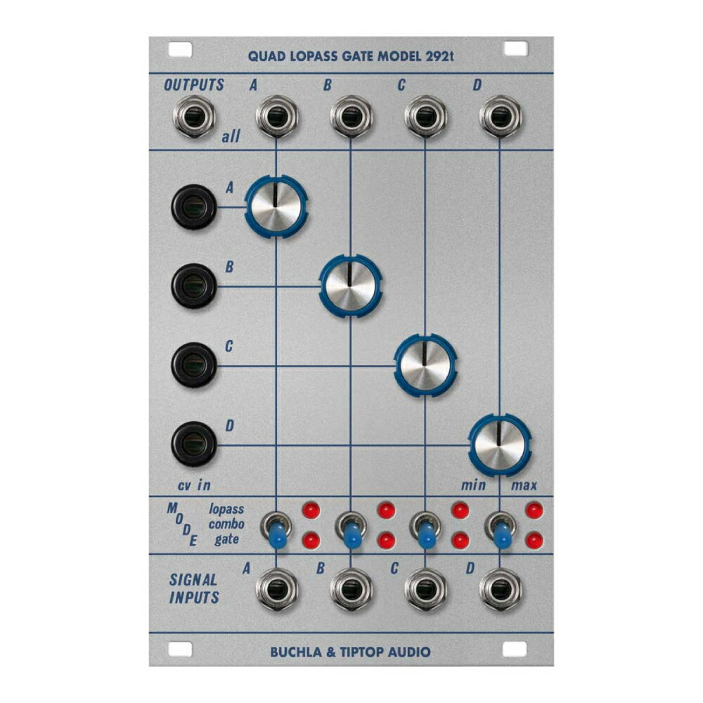 Tiptop Audio Buchla Model 292t Quad Lopass Gate