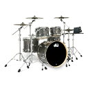 dw DWe 5-Piece Complete Bundle Kit Black Galaxy FinishPly