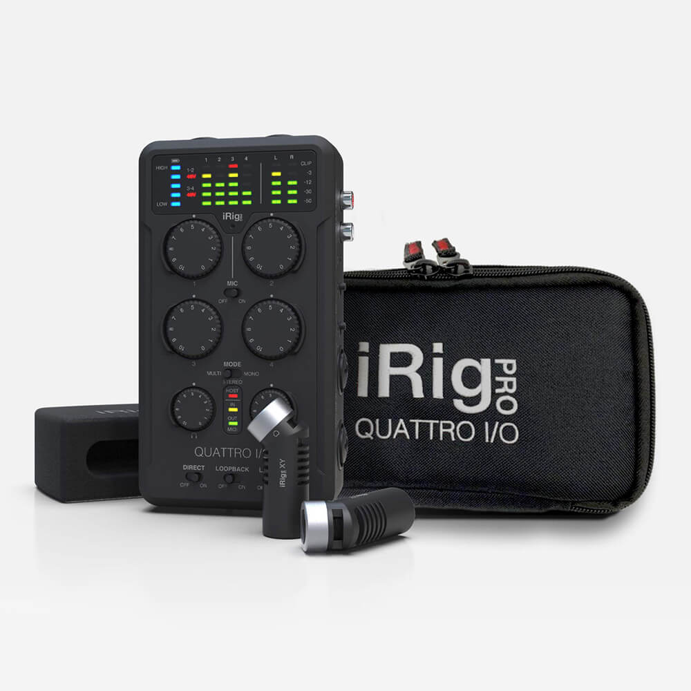 ■1,000円OFFクーポン配布中 IK Multimedia iRig Pro Quattro I/O Deluxe [数量限定特価] 国内正規品