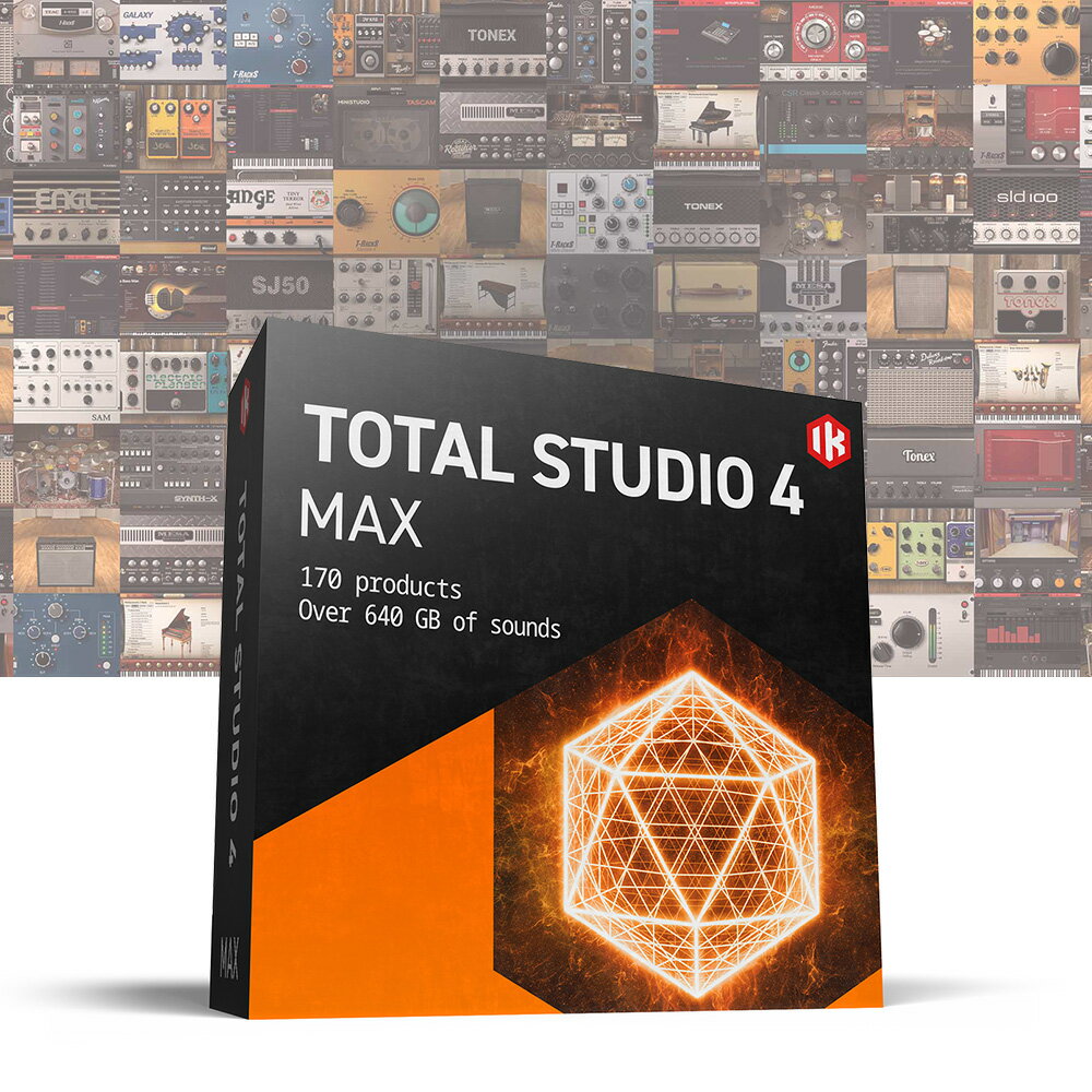 IK Multimedia Total Studio 4 MAX【メール納