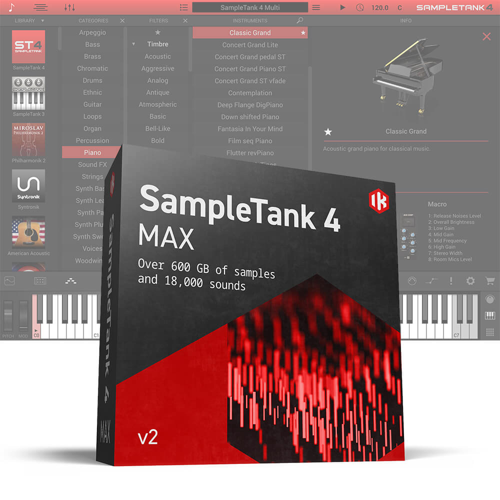 IK Multimedia SampleTank 4 MAX v2 [メール納品]