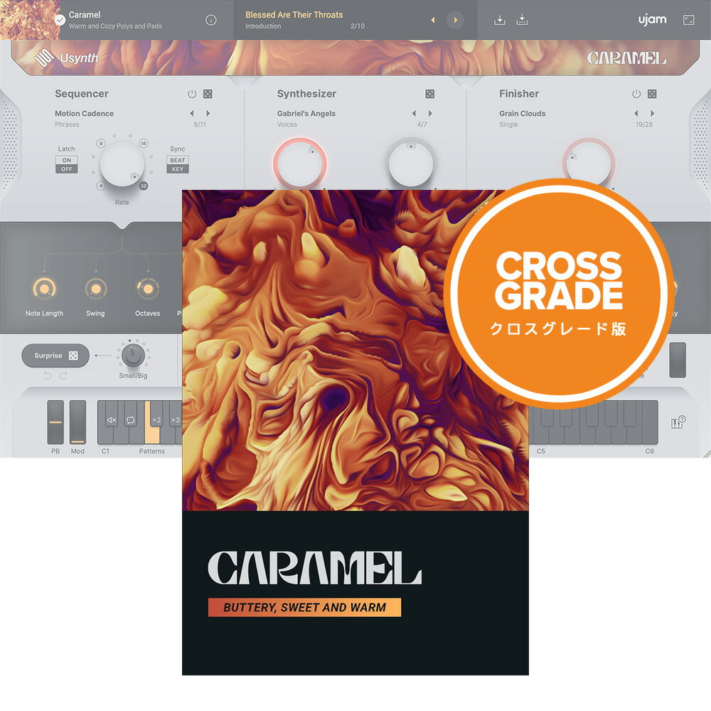 UJAM Usynth CARAMEL ロイヤリティ [メール納品]