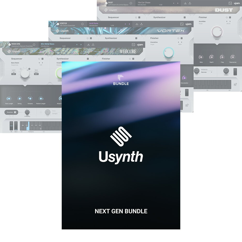UJAM Usynth Next Gen Bundle [メール納品][メーカープロモーション 12/14まで]