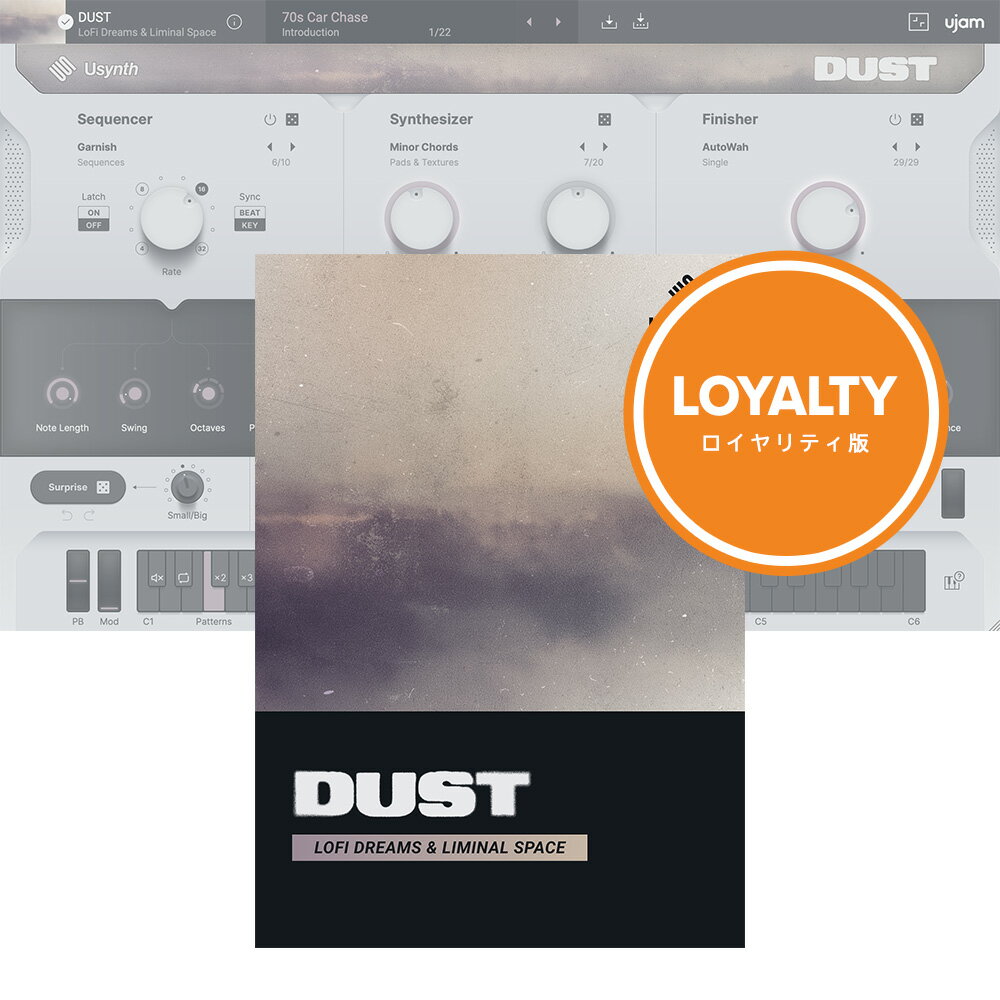 UJAM Usynth DUST ロイヤリティ [メール納品]