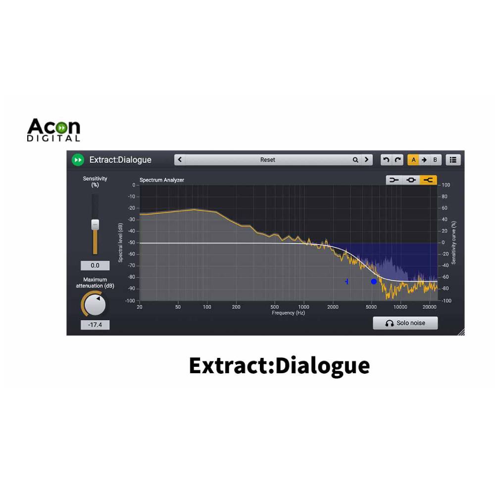 トピックスショッピングクレジット分割48回払いまで金利手数料0%！期間限定 2026年5月31日まで30,000円（税込）以上のお買い物が対象となります。本キャンペーンはクレジットカードでのお支払いは対象外となります。詳しくはお問い合わせください。アイテム説明概要Extract:Dialogue のご紹介? 風、ざわめき、交通音、ハム音、クリック音、ポップ音など、さまざまな種類の背景ノイズからダイアログを魔法のように分離する革新的なプラグインです。最先端のディープラーニングを基盤とする当社のアルゴリズムは、数千もの鮮明な音声録音と多様なノイズ源を用いて学習されており、リアルタイムで動作します。つまり、Extract:Dialogueはユーザー操作を必要とせず、ノイズからダイアログを自動的に特定し、分離することができます。ダイアログバスに追加するだけで、魔法のような効果が得られます！バージョン1.5では、さらに進化を遂げました。新しいAIモデルはCPU消費量を削減しながら、位相歪みを巧みに補正し、会話とノイズ間の破壊的な干渉を排除します。その結果、周波数スペクトル内でノイズが会話に重なり合う場合でも、より自然な音声を実現できます。主な特徴ノイズリダクションは完全に自動化されていますが、プラグインインターフェースには、ノイズ検出の感度と最大ノイズ減衰量を調整するためのシンプルなコントロールが用意されています。感度は最大3つの周波数帯域で個別に調整可能です。最大減衰量のコントロールは、ノイズを完全に除去するのではなく、ある程度のノイズだけを低減したい場合に非常に便利です。すべてのパラメータは、期待どおりに完全に自動化可能です。・ディープラーニングに基づく完全自動ノイズ低減・グローバル感度制御・最大3つのバンドでの周波数依存感度制御：ローシェルフ、ピーク、ハイシェルフ・調整可能な最大減衰・ソロノイズモード・入力オーディオとノイズ除去のためのスペクトルアナライザー・プリセットマネージャーと多数のファクトリープリセット・ユーザープリセットを保存、読み込み、分類する・サイズ変更可能なグラフィカルユーザーインターフェース動作要件Windowsだけでなく、Macにも対応!!PC Version (Windows)Windows 11 / 10Intel Core i5 または AMD マルチコア・プロセッサー（Intel Core i7 以上を推奨）1366 x 768 ディスプレイ解像度（1920 x 1080 以上を推奨）1 GB RAM（4 GB 以上を推奨）1 GB の HD 空き容量VST、VST3 または AAX（Pro Tools 12 以上）と互換性のあるホスト・アプリケーションMacintosh Version (macOS)OS X 10. 13以降ARM64およびIntelでネイティブに動作1 GB RAM（4 GB以上を推奨）1 GBのHD空き容量AU、VST、VST3またはAAXと互換性のあるホスト・アプリケーション（Pro Tools 12.8.3以降）※この製品はアクティベーションマニュアルのみ付属します。納期について売却時は迅速に商品情報の削除を心掛けておりますが、ショッピングページの更新までにタイムラグが生じ、ご注文のタイミングによっては商品のご用意ができない場合がございます。あらかじめご了承くださいますようお願い申し上げます。最強配送対象商品以外、納期のご確認はご注文前に「商品についての問合わせ」よりお問い合わせください。