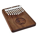 MEINL Sonic Energy Solid Kalimba / 10 Notes - Black Walnut, Tree of Life Symbol ...