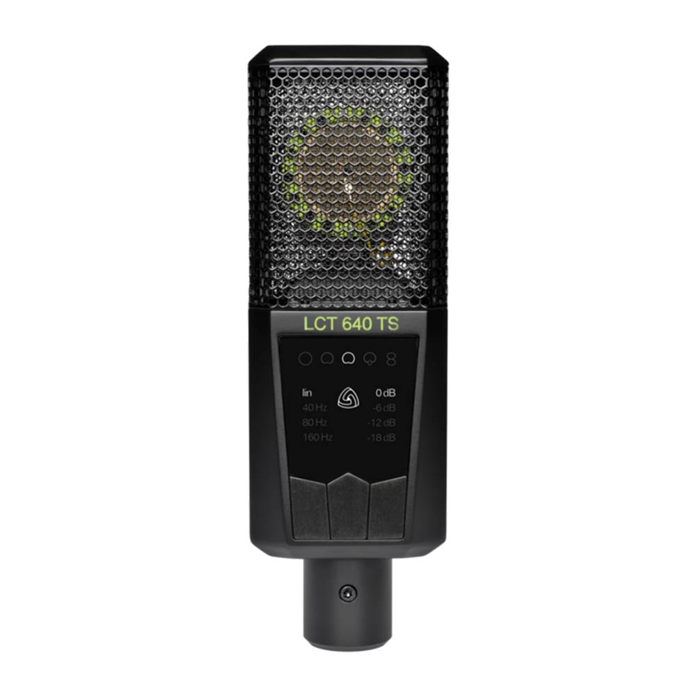 トピックスショッピングクレジット分割48回払いまで金利手数料0%！期間限定 2026年2月28日まで30,000円（税込）以上のお買い物が対象となります。本キャンペーンはクレジットカードでのお支払いは対象外となります。詳しくはお問い合わせください。アイテム説明レコーディングの「後」に指向性の変更を行えるラージ・ダイアフラム・コンデンサー・マイクLCT640TSに前後にセットされた2枚のダイアフラムがピックアップした音を独立して出力し、レコーディング可能です。そしてレコーディングの後に無指向性から双指向性にシームレスに切り替え、そしてマイクのディレクションをも180°変更可能な特別なマイクです。本機能により、レコーディング後に必要するサウンドに応じアンビエント量を増やしたり、独創的なステレオ録音手法や、向い合ってのデュエットのレコーディングなどが可能になります。加えて、収音するソースに対して、マイクのサイドを向けて設置すればLCT640TSのみでMid Side ( MS ) ステレオレコーディングが可能です。フロント側がLとしてリア側がライトとして動作します。そして両シグナルをサミングしますとミッドチャンネルとなります。この手法を最も簡単に得る方法はDAWにてステレオトラックとして入力し、ステレオ幅をコントロールしてください。加えて新開発の”Polarizer”。プラグインをバンドル。本プラグインにてミックスの段階でマイクの指向性をシームレスにコントロール可能です。”Polarizer”は主要フォーマット（VST、AU、AAX）、Mac & Windows 対応です。指向性のコントロールはマニュアルでDAW、ミキシング・コンソールでも可能です。Lewitt FET ラージダイアフラムのフラッグシップ LCT640の基本性能を踏襲しながらも、タイムマシンのように指向性を操ることが可能なマイク。それがLCT640TSです。■革新的なデュアルアウトプット・モードLCT 640 TS は、カプセルの前面と背面のダイアフラムから個別にシグナルを送ることができます。通常のXLRケーブルに加えて、付属のアダプターケーブルを接続すれば、この真の次世代マイクのあらゆる可能性を探る実験が可能です。たった1つのソースにこだわるのではなく、2つのアウトプットを使ってセッションの全体を捉えましょう。■スタンダード・マルチパターン・モード3ピンXLRケーブルを接続すれば、以下のパターンを持つラージダイアフラム・マルチパターン・コンデンサーマイクとして使用できます。オムニ、ワイドカーディオイド、カーディオイド、スーパー・カーディオイド、フィギュアー 8■マグネティック・ポップフィルター何も隠さず、捉える ー 破裂音やヒス以外の全てをこの能率的なマグネティック・ポップフィルターは、ボーカリストの顔の2/3を覆うことなく破裂音やヒスを効果的に減衰させます。一回一回のレコーディングから最大限のものを引き出すための、最も微かではあるけれども便利な方法です。■クリッピング・ヒストリー革新的な機能で作業を簡単にレコーディング中に起こるクリッピングは見過ごされがちです。電源がオンになった後にクリッピングが起こった場合、クリッピング・ヒストリーがそれを知らせてくれます。スペック■マイク・タイプコンデンサー、externally polarized■音響的動作原理Pressure gradient transducer■ダイアフラムスパッタ金蒸着マイラー(3ミクロン)■トランスデューサー ?25.4 mm, 1 in■指向性 (デュアル出力モード)あらゆる極性をポストプロダクションで変更可能■指向性 (マルチパターン・モード)omni, wide cardioid, cardioid, supercardioid, figure-8■感度31.4 mV/Pa, -30.1 dBV/Pa (cardioid)30.3 mV/Pa, -30.3 dBV/Pa (omni)34.1 mV/Pa, -29.4 dBV/Pa (figure-8)■等価ノイズレベル10 dB (A), cardioid■最大耐音圧 SPL (0.5 % THD)134 dBSPL, 0 dB pre-attenuation■S/N比84 dB (A)■ダイナミック・レンジ124 dB (A)■プリ-アッテネーション・パッド0 dB-6 dB-12 dB-18 dB■ロー・カット・フィルターリニア40 Hz (12 dB/oct)80 Hz (12 dB/oct)160 Hz (6 dB/oct)■内部インピーダンス110 Ω■定格ロード・インピーダンス1,000 Ω■供給電圧48 V ± 4 V■消費電流5.1 mA■マイク筐体亜鉛ダイキャスト■コネクター金メッキ 3-pin XLR + Mini 3-pin XLR■マイクロフォン 寸法158 x 52 x 36 mm, 6.22 x 2.04 x 1.42 in■マイクロフォン 重量425 g, 14.9 oz納期について売却時は迅速に商品情報の削除を心掛けておりますが、ショッピングページの更新までにタイムラグが生じ、ご注文のタイミングによっては商品のご用意ができない場合がございます。あらかじめご了承くださいますようお願い申し上げます。最強配送対象商品以外、納期のご確認はご注文前に「商品についての問合わせ」よりお問い合わせください。