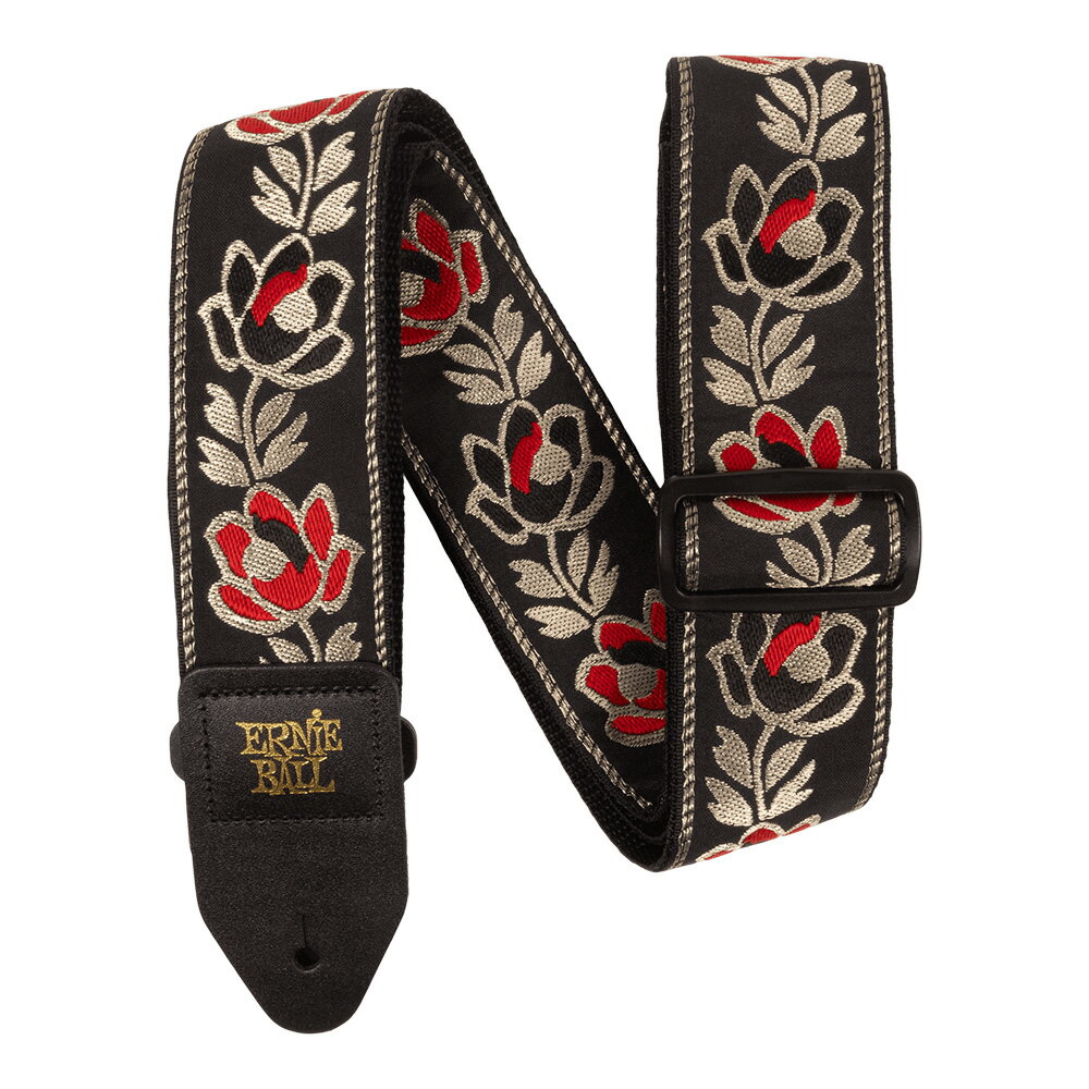 ERNIE BALL #5380 Classic Jacquard Guitar Strap/Bass Strap - Noble Rose