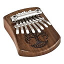 MEINL Sonic Energy Solid Kalimba / 8 Notes - Black Walnut, Tree of Life Symbol [...