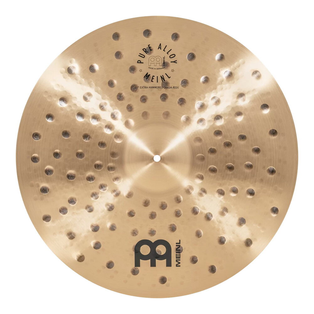 MEINL 22" Pure Alloy Extra Hammered Crash Ride [PA22EHCR]