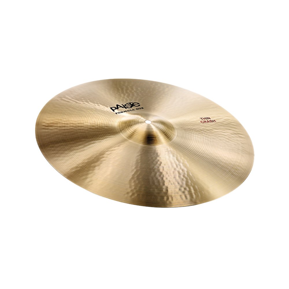 トピックスショッピングクレジット分割48回払いまで金利手数料0%！期間限定 2025年11月30日まで30,000円（税込）以上のお買い物が対象となります。本キャンペーンはクレジットカードでのお支払いは対象外となります。詳しくはお問い合わせください。アイテム説明Paiste Formula 602 Classic シリーズ「Thin Crash（シン クラッシュ）」は、透明感のある、きらめくようなサウンドが特徴。軽快なクラッシュサウンドが魅力で多くの音楽ジャンルの演奏スタイルに適した、レトロなサウンド・キャラクターをもっています。製品仕様Sizes：16", 17", 18", 19", 20", 22"Weight：LightVolume：MediumSound color：MediumFrequency range：WideFrequency mix：Rough/Complex/RichStick Sound：WashyResponse Intensity：LivelySustain：MediumBell character：IntegratedFeel：Soft納期について売却時は迅速に商品情報の削除を心掛けておりますが、ショッピングページの更新までにタイムラグが生じ、ご注文のタイミングによっては商品のご用意ができない場合がございます。あらかじめご了承くださいますようお願い申し上げます。最強配送対象商品以外、納期のご確認はご注文前に「商品についての問合わせ」よりお問い合わせください。