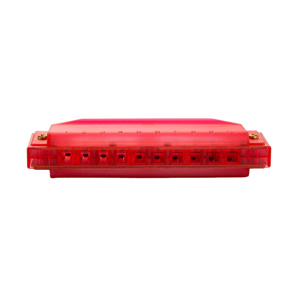 ミュージックランドKEY EASTのHOHNER The colorful and diatonic Beginner Translucent Harp [レッド]｜アングル2