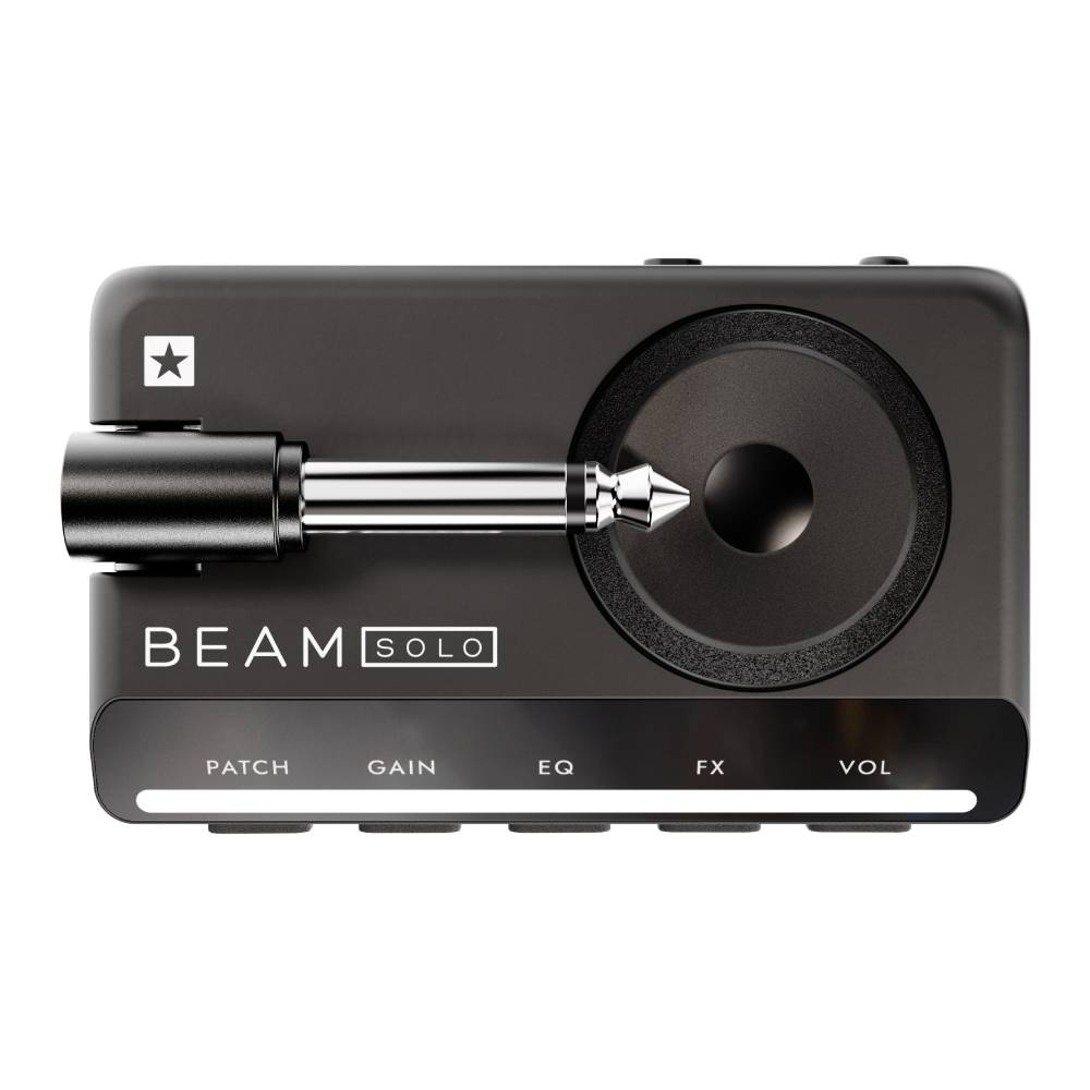 トピックスショッピングクレジット分割48回払いまで金利手数料0%！期間限定 2026年2月28日まで30,000円（税込）以上のお買い物が対象となります。本キャンペーンはクレジットカードでのお支払いは対象外となります。詳しくはお問い合わせください。アイテム説明20年に渡ってギターアンプを手がけてきたBlackstarが自信をもって世に放つコンパクトでダイナミックなヘッドフォンアンプの新常識■BEAM: SOLO — あなたの世界を変えるヘッドフォンアンプまるで世界的なレコーディングスタジオにいるかのような体験を、いつでも、どこでも。BEAM: SOLOは、ヘッドフォンアンプの常識を覆す新しいサウンド体験を提供します。Blackstar のシグネチャートーンを、直感的でコンパクトな筐体に凝縮。エレキギター、アコースティックギター、ベースすべてに対応し、音質、操作性、アプリ連携のすべてで新たなベンチマークを打ち立てます。■臨場感あふれるサウンド体験をアプリで完全コントロール高機能なスマホアプリがあらゆるアンプヘッド、キャビネット、マイク、エフェクターの性能を忠実に再現。さらに、パッチをダウンロード・シェア・公開できるオンラインコミュニティにも対応。SNSでの共有を通じて、仲間との音づくりを楽しめます。■個人練習を支える機能の数々チューナーを内蔵し、いつでも正確なチューニングをキープ。練習から本番まで、すべてのセッションで最高の成果を引き出します。■見える音作り、感じる操作性BEAM: SOLO の『ダイナミックライトビーム』はリアルタイムでサウンドの状態を視覚化。アプリがなくても、音の変化が一目瞭然です。SpeedDial コントロールホイールで直感的にトーン調整ができ、XpressFX コントロールはエフェクト操作をよりスムーズに。■ギターもボーカルも、これひとつでBEAM: SOLO は、市場で唯一ボーカル録音に対応したヘッドフォンアンプ。ギターと一緒にボーカルも同時にキャプチャできるから、ソングライターやマルチプレイヤーにも理想的です。■主な仕様：BEAM: SOLO- iOS / Android 対応アプリで直感的にトーン調整- エレキ、アコースティック、ベース対応の高音質サウンド- 持ち運びやすいコンパクト設計- SpeedDialで素早くトーン設定- 本体でパッチ・ゲイン・EQ・FX・音量を調整可能- XpressFXでエフェクトのトーンを簡単にコントロール- Bluetooth接続でアプリ操作＆音楽再再生- ISF(Infinite Shape Feature)EQでアメリカン〜ブリティッシュまでアンプトーンを調整- USB-Cポート搭載（充電・オーディオインターフェース対応）- 可動式1/4インチジャックで全ギターに対応- 3.5mm TRRSヘッドフォンジャックでクリアなモニタリング- 約5時間の連続使用が可能なバッテリー- ボーカル録音にも対応した唯一のヘッドフォンアンプ■Blackstar BEAM アプリ- 8種類以上の個性豊かなアンプタイプ（クリーン〜ハイゲインまで）- CabRig? DSP によるキャビネット ＋ マイクで24通り以上のサウンドバリエーション- 35種類以上のエフェクトを搭載- カスタムプリセットの保存・呼び出しが可能- アンプ/キャビネット/エフェクトのビジュアルをリアルに表?- Bluetooth経由でリアルタイム操作（本体/アプリ両方で）- アイデアをすぐに録音できるダイレクトレコーディング機能- わかりやすく使いやすいインターフェース- 定期的なファームウェアアップデートで機能拡張- チューナーをアプリ内に搭載納期について売却時は迅速に商品情報の削除を心掛けておりますが、ショッピングページの更新までにタイムラグが生じ、ご注文のタイミングによっては商品のご用意ができない場合がございます。あらかじめご了承くださいますようお願い申し上げます。最強配送対象商品以外、納期のご確認はご注文前に「商品についての問合わせ」よりお問い合わせください。