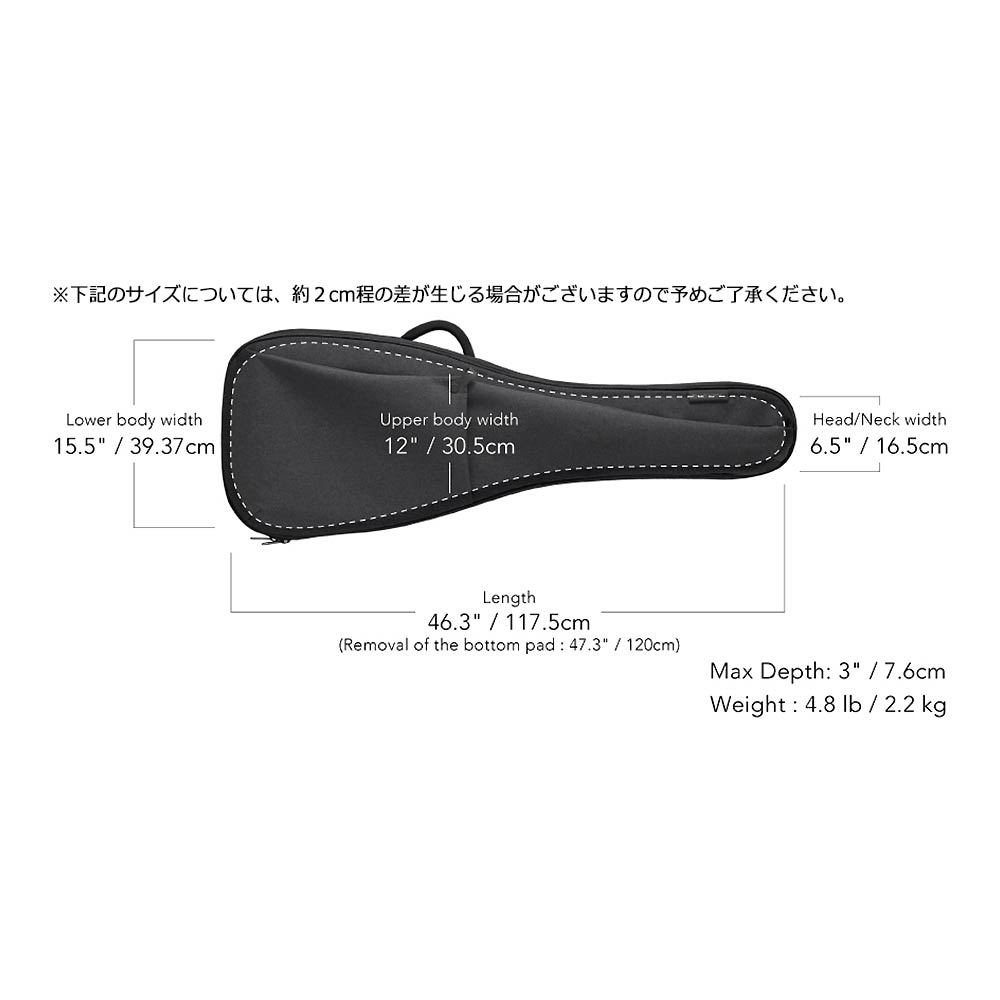 ■5,000円OFFクーポン配布中 Basiner BRISQ-EB Neo Black [エレキベース用ギグバック]