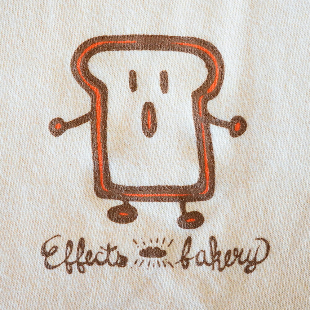 ミュージックランドKEY EASTのEffects Bakery Plain Bread Tシャツ プレーンブレッドナチュラル XLサイズ｜アングル2