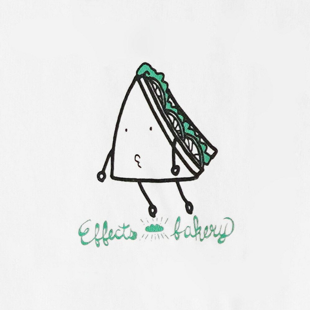 ミュージックランドKEY EASTのEffects Bakery Sandwich 長袖 Tシャツ ホワイト Mサイズ｜アングル2