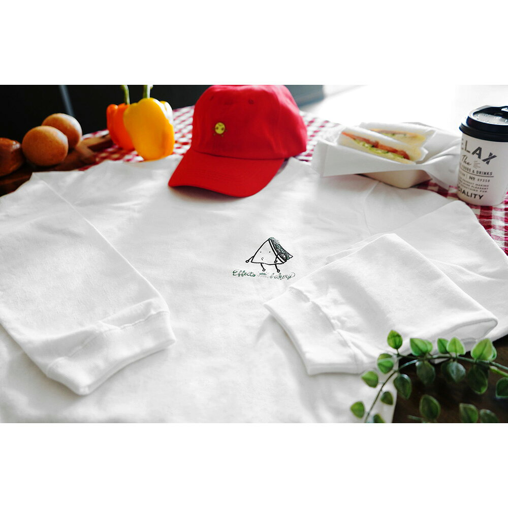 ミュージックランドKEY EASTのEffects Bakery Sandwich 長袖 Tシャツ ホワイト Mサイズ｜アングル3