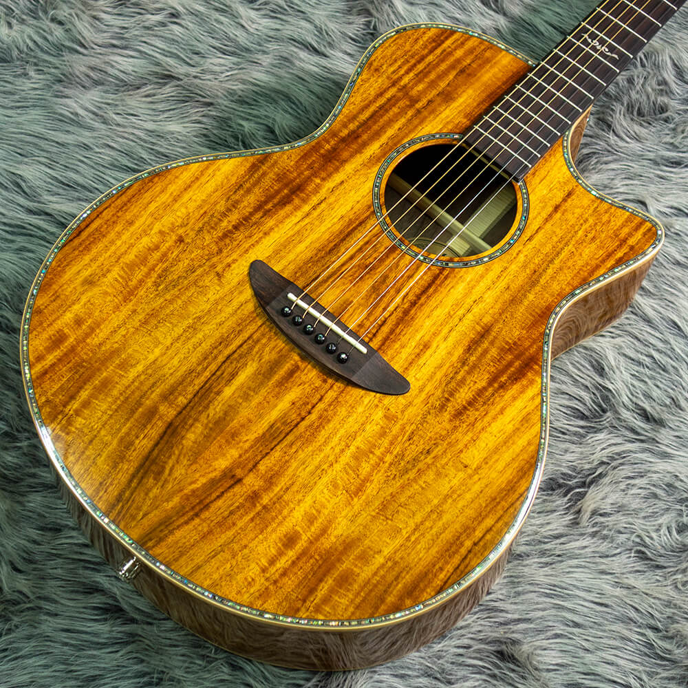 トピックスショッピングクレジット分割48回払いまで金利手数料0%！期間限定 2025年11月30日まで30,000円（税込）以上のお買い物が対象となります。本キャンペーンはクレジットカードでのお支払いは対象外となります。詳しくはお問い合わせください。アイテム説明■キャンペーン情報大手通販サイトで大人気の折り畳みギタースタンド「GUITTO GGS-01」をプレゼント中！※スタンドが無くなり次第終了となります。---FISHMAN製プリアンプ、Presys+搭載のエレアコモデル。Presys+はディスプレイ付きのLEDチューナーや3バンドEQコントロールノブを搭載し、自宅からステージまで様々なシチュエーションでプレイヤーをサポートします。適度なサイズ感で高い演奏性が魅力のGAボディを採用。一般的なドレットノートよりもやや小ぶりなボディながら、通常のフォークスタイルよりもボディ厚を持たせることで低音から高音までバランスよく鳴ってくれます。ボディ全面に杢目の美しいコア材を使用し、ロゼッタ、パーフリングに採用したアバロンが映える1本。高級感のあるルックスは所有欲も満たしてくれます。・SpecScale：650mmTop：KOA(TaiwaneseKOA)Side：KOA(TaiwaneseKOA)Back：KOA(TaiwaneseKOA)Rosette：AbalonBinding Top：MapleBinding Back：MapleNeck：MahoganyNut Width：43mmFingerboard：RosewoodPre-Amp：Fishman Presys +Case：Gig Bag納期について売却時は迅速に商品情報の削除を心掛けておりますが、ショッピングページの更新までにタイムラグが生じ、ご注文のタイミングによっては商品のご用意ができない場合がございます。あらかじめご了承くださいますようお願い申し上げます。最強配送対象商品以外、納期のご確認はご注文前に「商品についての問合わせ」よりお問い合わせください。