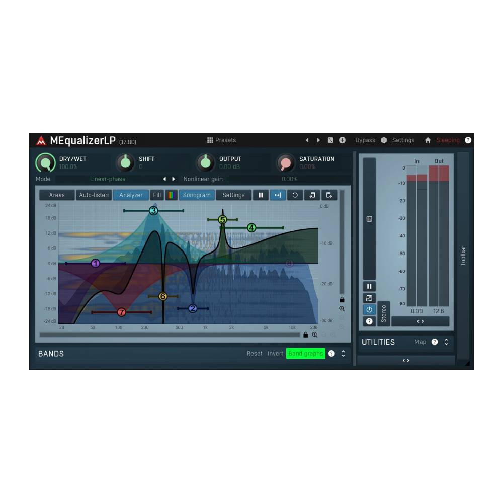 トピックスショッピングクレジット分割48回払いまで金利手数料0%！期間限定 2026年5月31日まで30,000円（税込）以上のお買い物が対象となります。本キャンペーンはクレジットカードでのお支払いは対象外となります。詳しくはお問い合わせください。アイテム説明概要こちらのプラグインは、インストーラーのご案内のみとなっており、本体の日本語字マニュアルは、現時点ではございません。ご了承ください。リニアフェーズイコライザーを使用すると、通常のイコライザーが使用できない状況に対処できます。しかし、それらが本当に良い音になることはめったにありません。 MEqualizerLP のサウンドは完璧です。○優れたリニアフェーズ処理リニアフェーズ処理アルゴリズムは、最高の品質を提供するために細心の注意を払って調整されています。他のイコライザーでは失敗してしまう低周波数でも非常に正確です。○超現代的なビジュアライゼーションこのプラグインは処理の結果を表示するだけでなく、統合されたアナライザー、ソノグラム、スペクトル領域などの機能も備えています。動作環境WindowsWindows 8 / 10 / 11 (64-bit)VST / VST3 / AAX compatible hosts (64-bit)Intel/AMD processor with SSE2 supportmacOSmacOS 10.14 Mojave and newer (64-bit)VST / VST3 / AU / AAX compatible hosts (64-bit)Intel/AMD/Apple Silicon CPUこちらのプラグインは、インストーラーのご案内のみで本体の日本語字マニュアルは、現時点ではございません。ご了承ください。納期について売却時は迅速に商品情報の削除を心掛けておりますが、ショッピングページの更新までにタイムラグが生じ、ご注文のタイミングによっては商品のご用意ができない場合がございます。あらかじめご了承くださいますようお願い申し上げます。最強配送対象商品以外、納期のご確認はご注文前に「商品についての問合わせ」よりお問い合わせください。