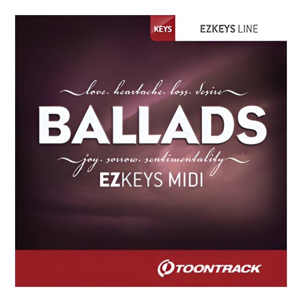 TOONTRACK KEYS MIDI - BALLADS [メール納品][メーカープロモーション 3/31まで]