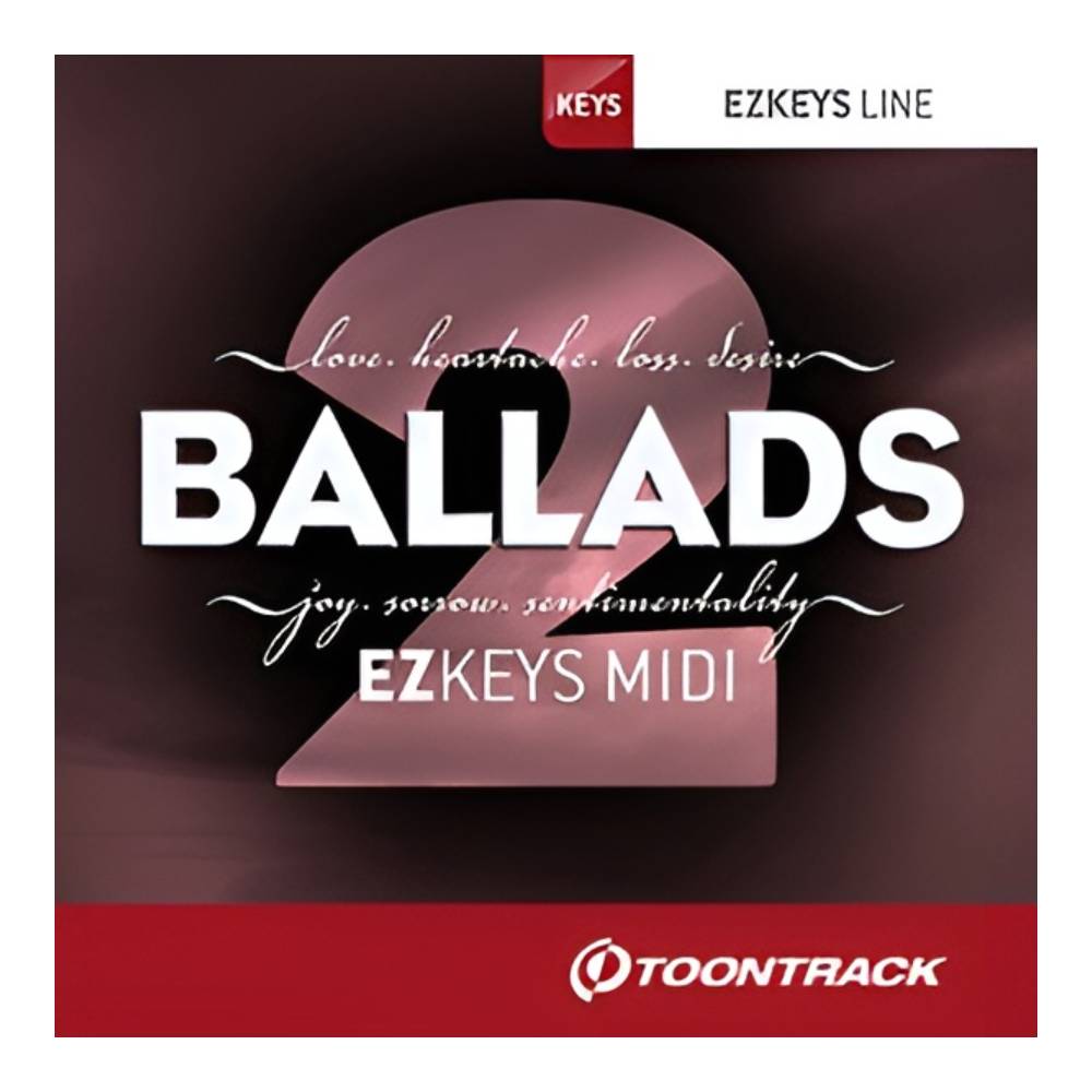 TOONTRACK KEYS MIDI - BALLADS 2 [メール納品][メーカープロモーション 3/31まで]