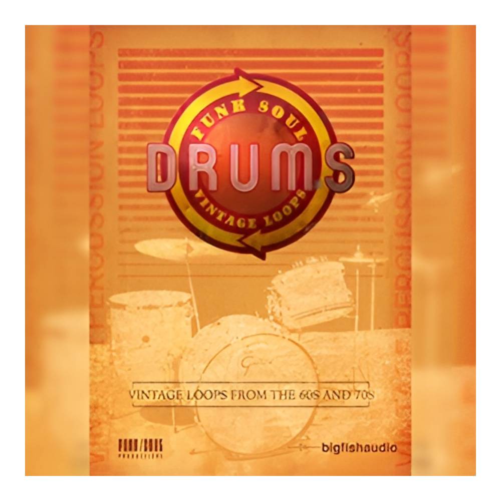 乐天商城 - BIG FISH AUDIO FUNK SOUL VINTAGE DRUM LOOPS[メール納品]