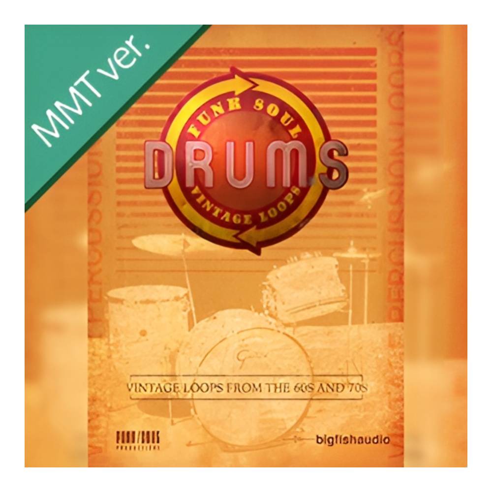 Sound Source - BIG FISH AUDIO FUNK SOUL VINTAGE DRUM LOOPS MMT[メール納品]